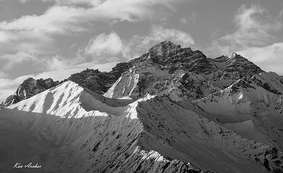 CHMW00090bw - Himalayn Mountain Landscape